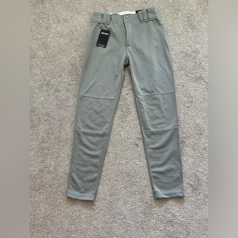 NWT Marucci Gray Baseball Pants Size Small